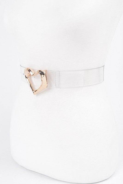 Plus Size Hammered Heart Shape Transparent Belt - Shop Style & More | Fresh Looks, Everyday Deals & Free Shipping