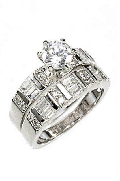 Cubic Zirconia Double Ring - Shop Style & More | Fresh Looks, Everyday Deals & Free Shipping