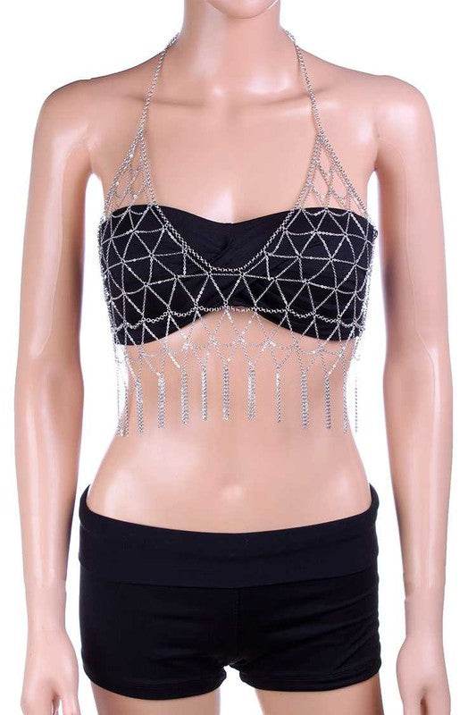 Fringe Fishnet Iconic Bra Chain - Shop Style & More | Fresh Looks, Everyday Deals & Free Shipping