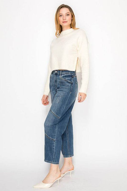 HIGH RISE RELAXED BARREL JEANS - Shop Style & More | Fresh Looks, Everyday Deals & Free Shipping