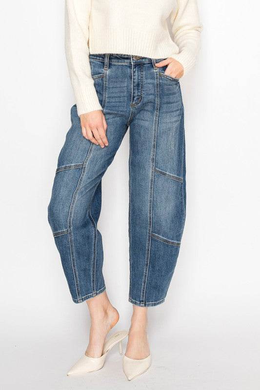 HIGH RISE RELAXED BARREL JEANS - Shop Style & More | Fresh Looks, Everyday Deals & Free Shipping