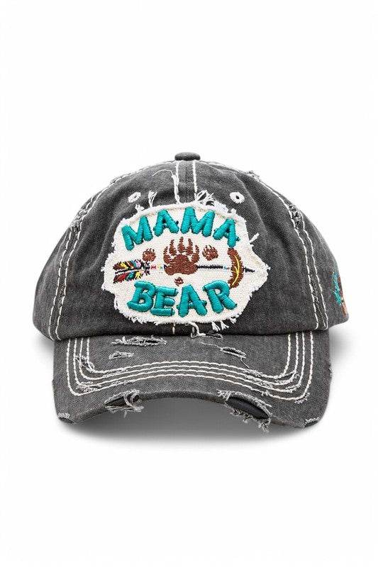 MAMA Bear Embroidered Vintage Cotton Cap - Shop Style & More | Fresh Looks, Everyday Deals & Free Shipping