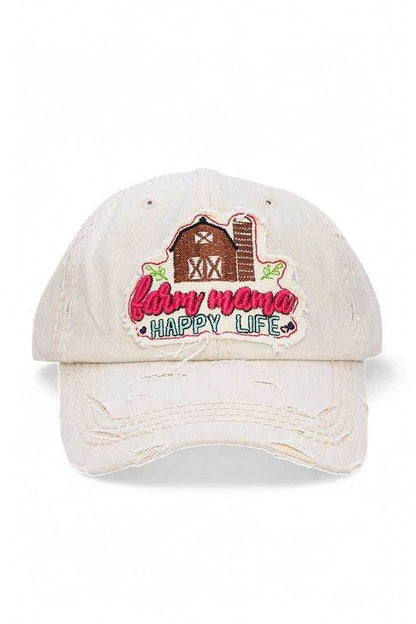 Happy Farm Mama Vintage Cotton Cap - Shop Style & More | Fresh Looks, Everyday Deals & Free Shipping