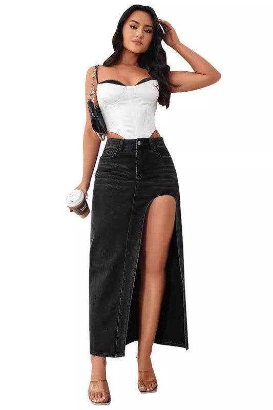 WOMEN FASHION DENIM SKIRT - Shop Style & More | Fresh Looks, Everyday Deals & Free Shipping