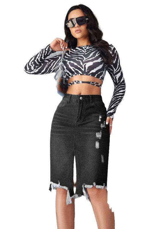 WOMEN FASHION DENIM SKIRT - Shop Style & More | Fresh Looks, Everyday Deals & Free Shipping