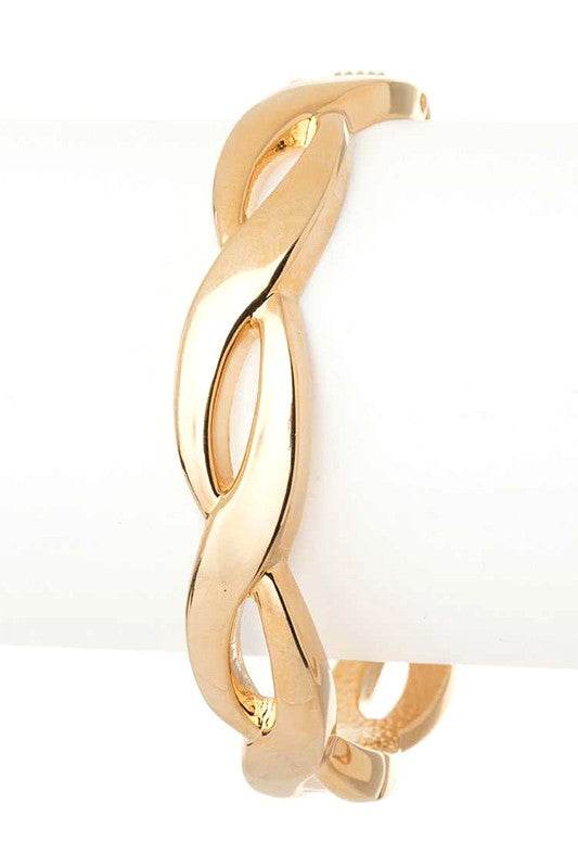 Twist Design Hinge Bangle - Shop Style & More | Fresh Looks, Everyday Deals & Free Shipping
