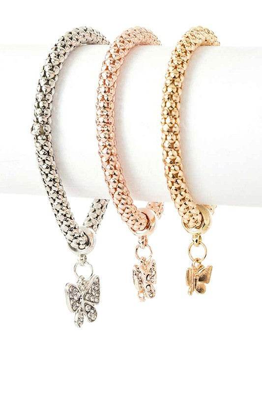 Butterfly Tritone Bracelet Set - Shop Style & More | Fresh Looks, Everyday Deals & Free Shipping