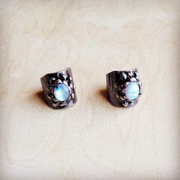 Labradorite Cuff Ring in Antique Copper - Shop Style & More | Fresh Looks, Everyday Deals & Free Shipping