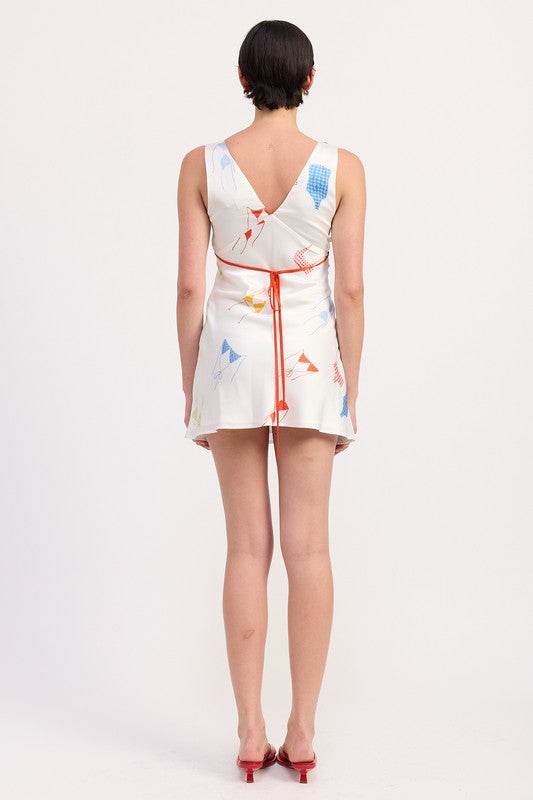 BIKINI PRINT SATIN MINI DRESS - Shop Style & More | Fresh Looks, Everyday Deals & Free Shipping