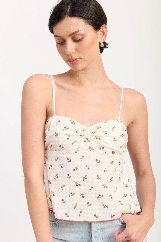 FLORAL SWEETHEART CAMI TOP - Shop Style & More | Fresh Looks, Everyday Deals & Free Shipping