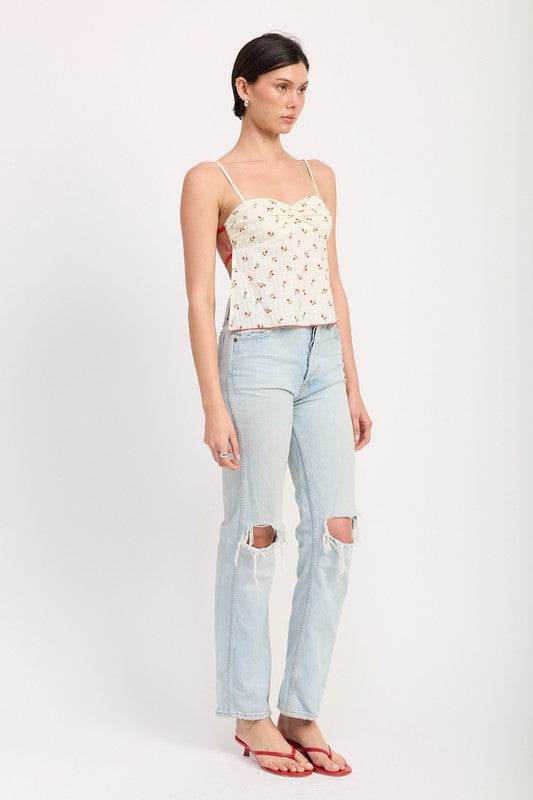 FLORAL SWEETHEART CAMI TOP - Shop Style & More | Fresh Looks, Everyday Deals & Free Shipping