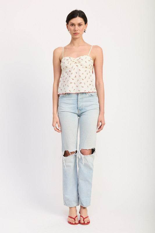 FLORAL SWEETHEART CAMI TOP - Shop Style & More | Fresh Looks, Everyday Deals & Free Shipping