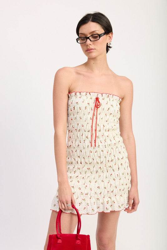 FLORAL SMOCKED TUBE DRESS - Shop Style & More | Fresh Looks, Everyday Deals & Free Shipping