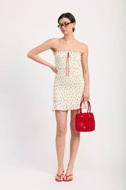 FLORAL SMOCKED TUBE DRESS - Shop Style & More | Fresh Looks, Everyday Deals & Free Shipping