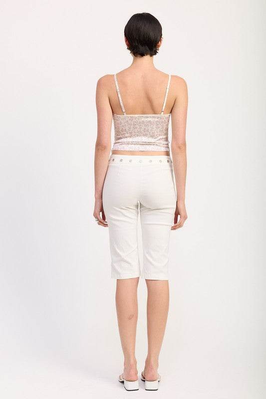 FLORAL SATIN CAMI TOP WITH LACE TRIM - Shop Style & More | Fresh Looks, Everyday Deals & Free Shipping