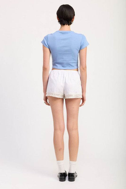EMBROIDERED GRAPHIC BABY TEE - Shop Style & More | Fresh Looks, Everyday Deals & Free Shipping