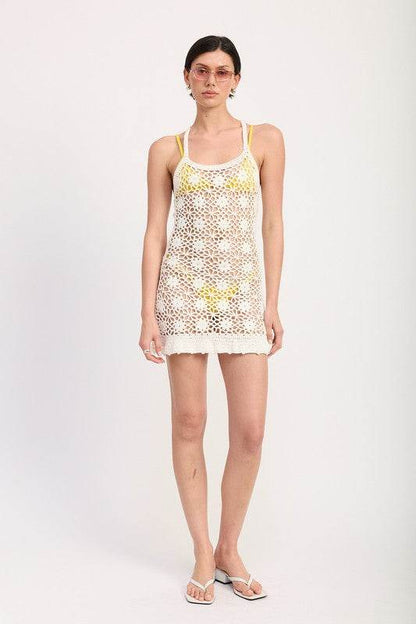 FLORAL CROCHET COVER UP DRESS - Shop Style & More | Fresh Looks, Everyday Deals & Free Shipping