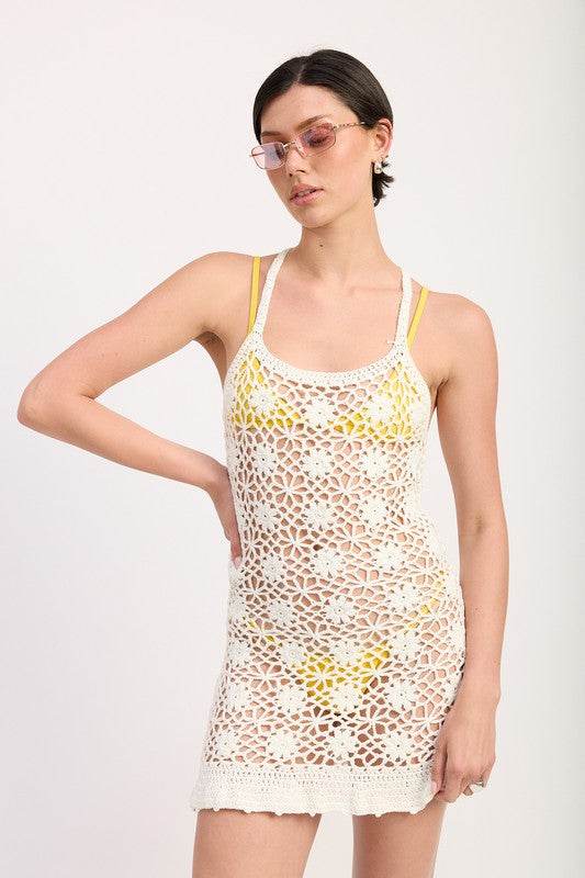 FLORAL CROCHET COVER UP DRESS - Shop Style & More | Fresh Looks, Everyday Deals & Free Shipping