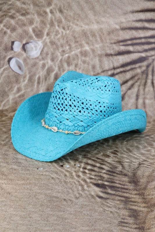 Seashell Hat Band Cowboy Straw Hat - Shop Style & More | Fresh Looks, Everyday Deals & Free Shipping