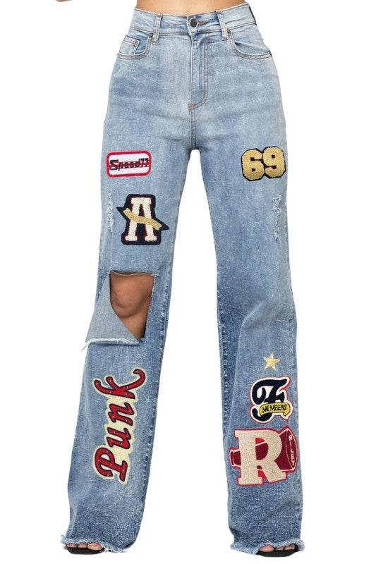 Tyger Varsity Wide Leg Jean - Shop Style & More | Fresh Looks, Everyday Deals & Free Shipping