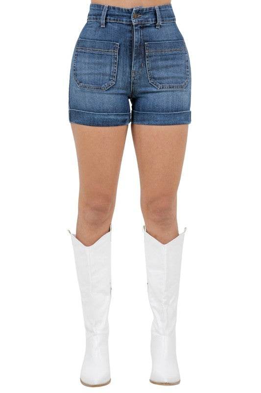 Willow Denim Short in Dark Wash - Shop Style & More | Fresh Looks, Everyday Deals & Free Shipping