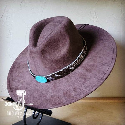 Spotted Hide w/Turq Slab Leather Band Choice Hat - Shop Style & More | Fresh Looks, Everyday Deals & Free Shipping
