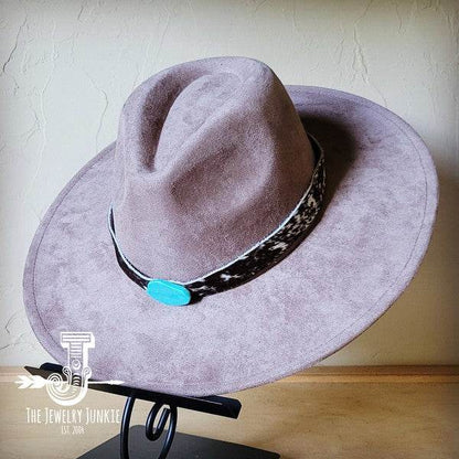 Spotted Hide w/Turq Slab Leather Band Choice Hat - Shop Style & More | Fresh Looks, Everyday Deals & Free Shipping