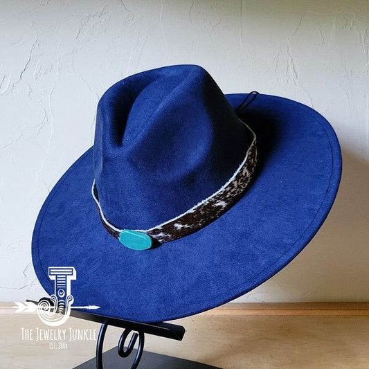 Spotted Hide w/Turq Slab Leather Band Choice Hat - Shop Style & More | Fresh Looks, Everyday Deals & Free Shipping