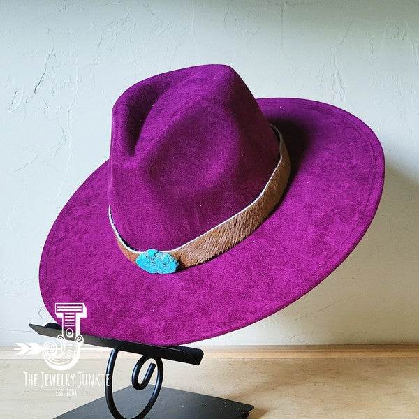 Brown Hide Turq Slab Leather Band Choice Hat - Shop Style & More | Fresh Looks, Everyday Deals & Free Shipping