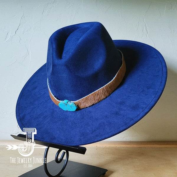 Brown Hide Turq Slab Leather Band Choice Hat - Shop Style & More | Fresh Looks, Everyday Deals & Free Shipping