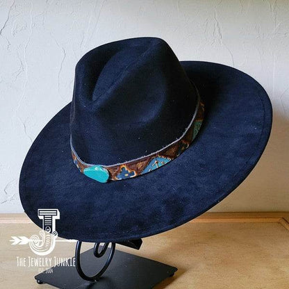 Blue Navajo Turquoise Slab Leather Band Choice Hat - Shop Style & More | Fresh Looks, Everyday Deals & Free Shipping