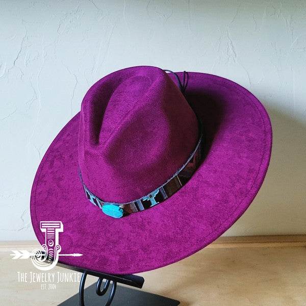 Magenta Navajo Turq Slab Leather Band Choice Hat - Shop Style & More | Fresh Looks, Everyday Deals & Free Shipping