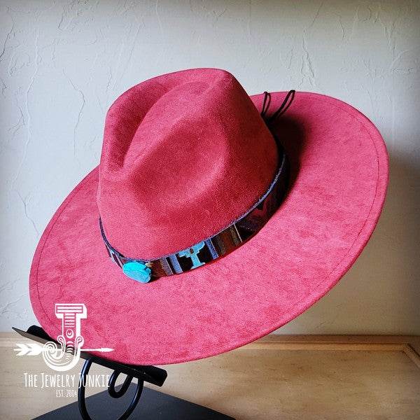 Magenta Navajo Turq Slab Leather Band Choice Hat - Shop Style & More | Fresh Looks, Everyday Deals & Free Shipping