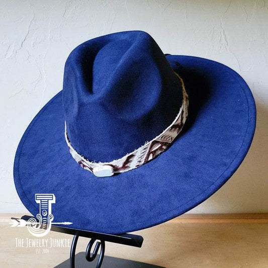 Gold Aztec Turq Slab Leather Band Choice Hat - Shop Style & More | Fresh Looks, Everyday Deals & Free Shipping