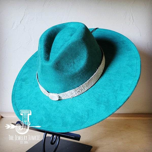 Gold Gator Turquoise Slab Leather Band Choice Hat - Shop Style & More | Fresh Looks, Everyday Deals & Free Shipping