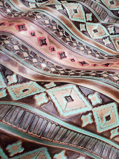 Red Brown Navajo Western Leather Band Choice Hat - Shop Style & More | Fresh Looks, Everyday Deals & Free Shipping