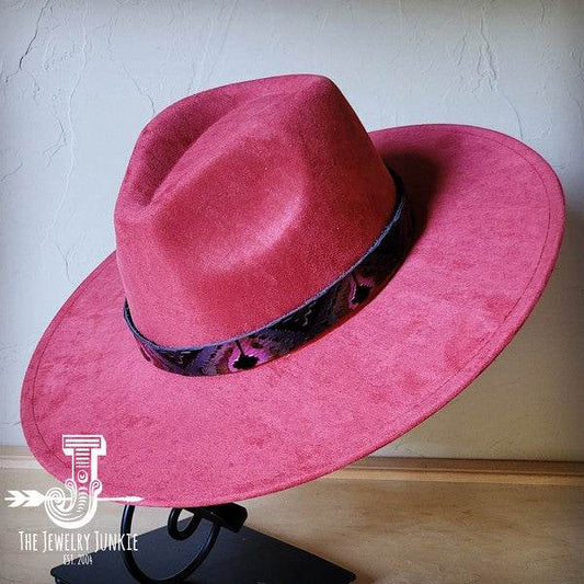 Magenta Navajo Western Leather Band Choice Hat - Shop Style & More | Fresh Looks, Everyday Deals & Free Shipping