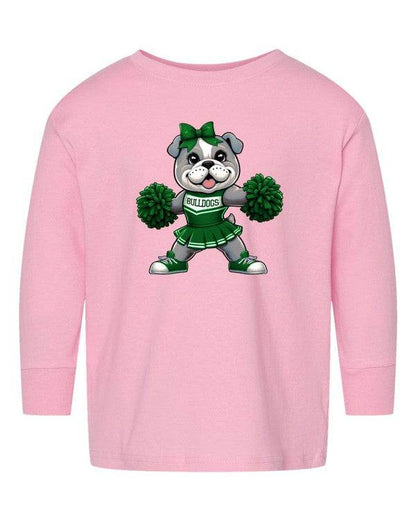 Bulldog Cheerleader Toddler Graphic Tee - Shop Style & More | Fresh Looks, Everyday Deals & Free Shipping