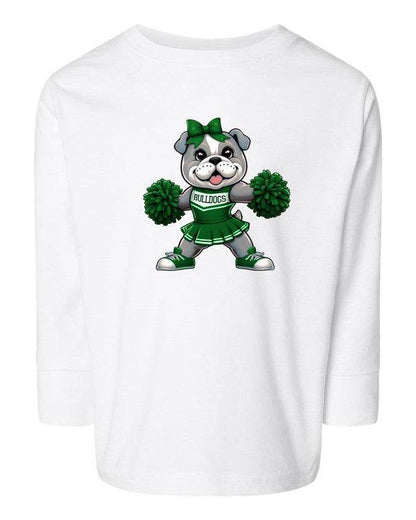 Bulldog Cheerleader Toddler Graphic Tee - Shop Style & More | Fresh Looks, Everyday Deals & Free Shipping