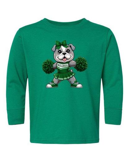 Bulldog Cheerleader Toddler Graphic Tee - Shop Style & More | Fresh Looks, Everyday Deals & Free Shipping