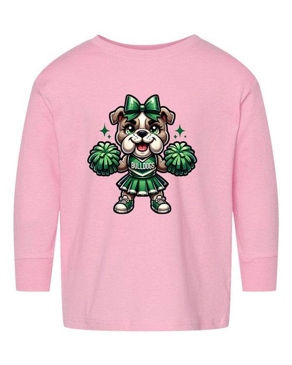 Bulldog Cheerleader Toddler Graphic Tee - Shop Style & More | Fresh Looks, Everyday Deals & Free Shipping