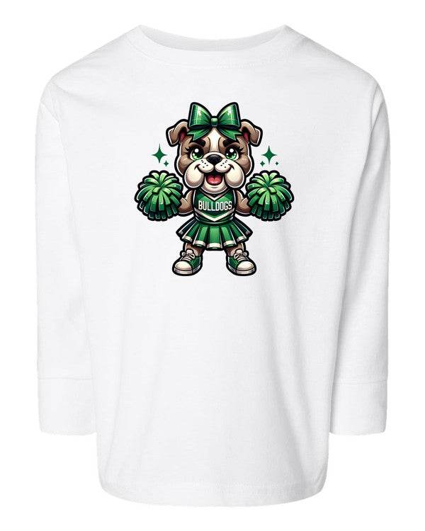 Bulldog Cheerleader Toddler Graphic Tee - Shop Style & More | Fresh Looks, Everyday Deals & Free Shipping
