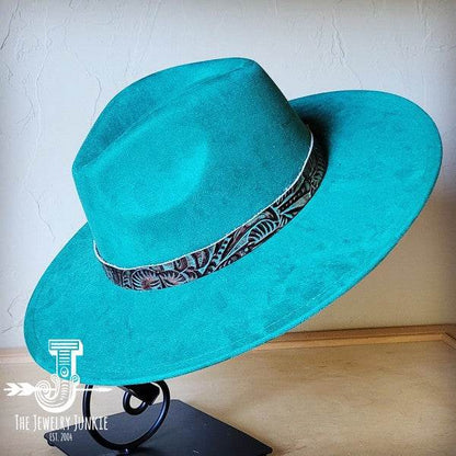 Turquoise Floral Western Leather Band W/Choice Hat - Shop Style & More | Fresh Looks, Everyday Deals & Free Shipping