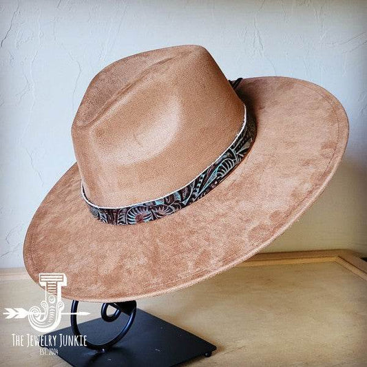 Turquoise Floral Western Leather Band W/Choice Hat - Shop Style & More | Fresh Looks, Everyday Deals & Free Shipping