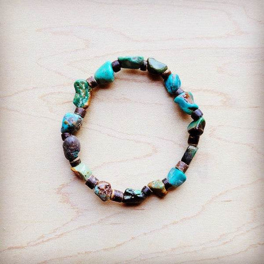 Genuine HuBei Natural Turquoise Beaded w/ Wood - Shop Style & More | Fresh Looks, Everyday Deals & Free Shipping