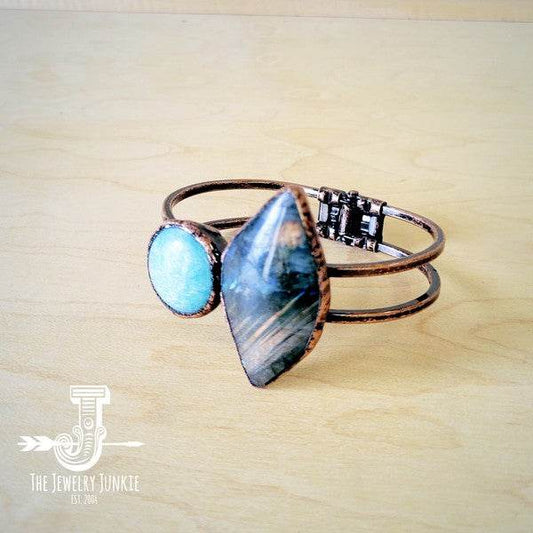 Genuine Natural Labradorite& Amazonite Cuff - Shop Style & More | Fresh Looks, Everyday Deals & Free Shipping