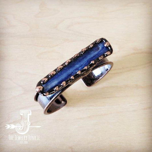 Genuine Natural Kyanite Cuff Bangle Bracelet - Shop Style & More | Fresh Looks, Everyday Deals & Free Shipping