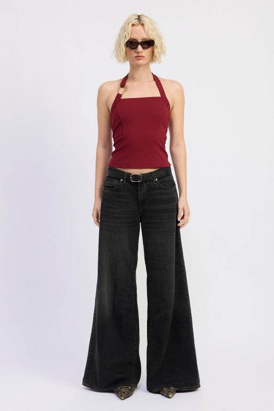 CHAIN LINK HALTER KNIT TOP - Shop Style & More | Fresh Looks, Everyday Deals & Free Shipping