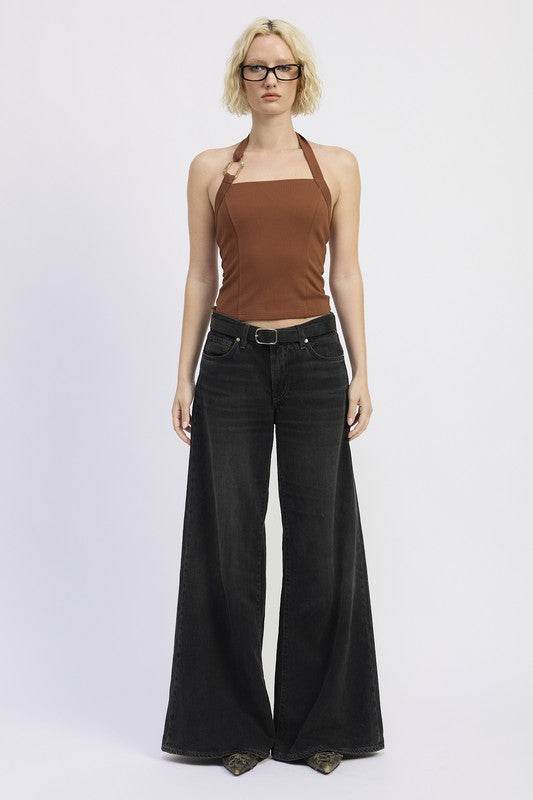 CHAIN LINK HALTER KNIT TOP - Shop Style & More | Fresh Looks, Everyday Deals & Free Shipping