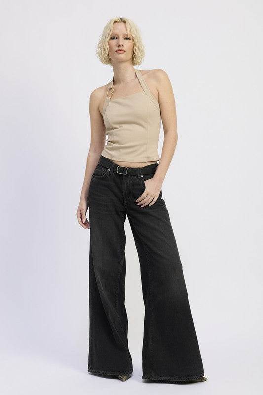 CHAIN LINK HALTER KNIT TOP - Shop Style & More | Fresh Looks, Everyday Deals & Free Shipping